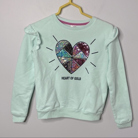 My Favorite Sweatshirt Heart Sequin Sweatshirt - Picture 1 of 4